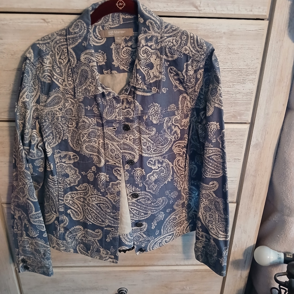 Paisley jean jacket